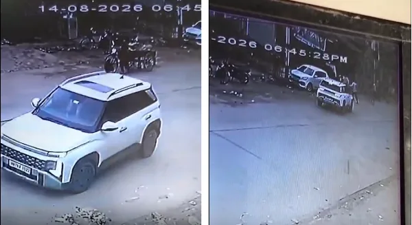 सोनीपत में सैर पर निकले व्यक्ति को कार से कुचलने की कोशिश, सीसीटीवी में कैद घटना