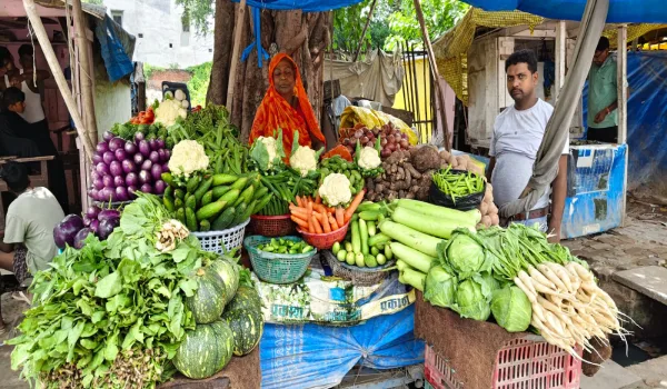 धनिया 200 रुपये किलो, शिमला मिर्च 120; अम्बेडकरनगर में बढ़े सब्जियों के दाम
