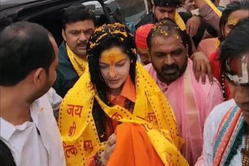 संभल पहुंचीं अभिनेत्री-महामंडलेश्वर ममता कुलकर्णी, बोलीं- कल्कि अवतार को समाधि में देखा, मोदी-योगी धर्म के रक्षक