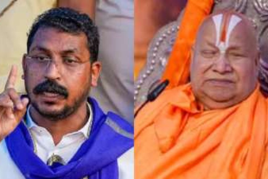 नगीना सांसद चंद्रशेखर आजाद का रामभद्राचार्य पर तीखा प्रहार
