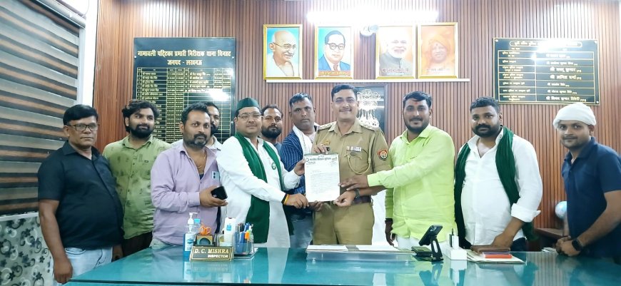 राकेश टिकैत पर टिप्पणी से उबला किसान यूनियन का गुस्सा : लखनऊ संगठन के किसानो ने थाने पर दिया माँग पत्र