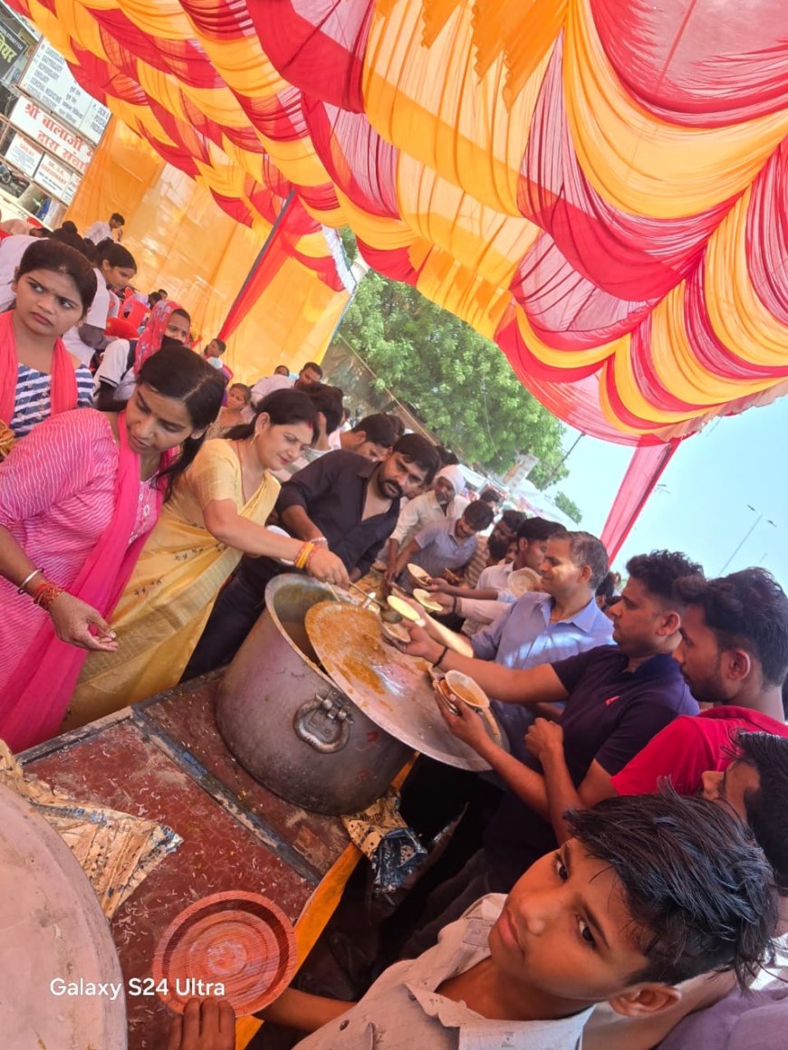 बड़े मंगल पर भक्ति और सेवा का संगम: सफेदाबाद में हुआ विशाल भंडारा, दिनभर बंटा प्रसाद