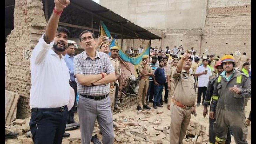 मथुरा में दर्दनाक हादसा: मिट्टी के टीले पर बना भवन गिरा, दो मासूमों समेत तीन की मौत